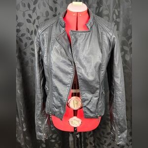 Black Faux Leather Jacket